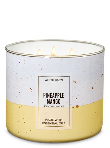 Bath & Body Works White Barn Pineapple Mango Scented Candle