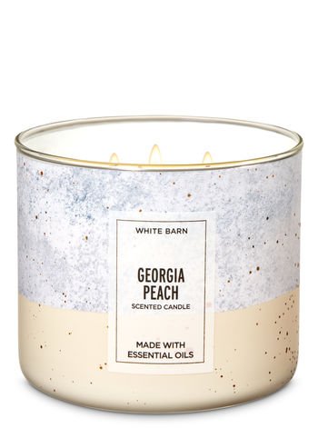 Bath & Body Works White Barn Georgia Peach Scented Candle
