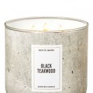 Bath & Body Works White Barn Black Teakwood Scented Candle