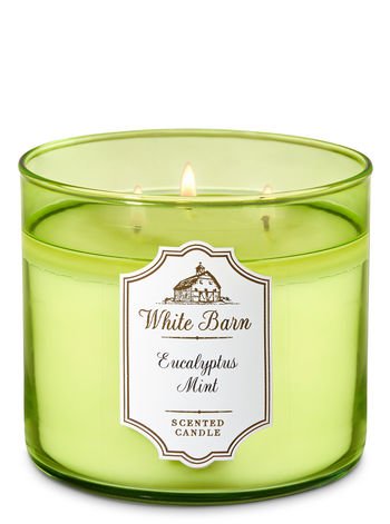 Bath & Body Works White Barn Eucalyptus Mint Scented Candle