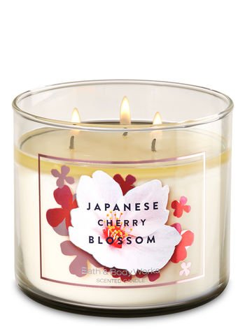 Bath & Body Works White Barn Japanese Cherry Blossom Scented Candle