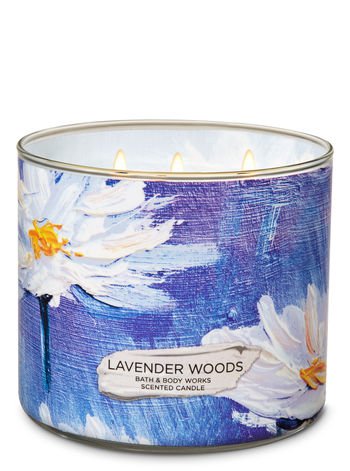 Bath & Body Works Lavender Woods Scented Candle