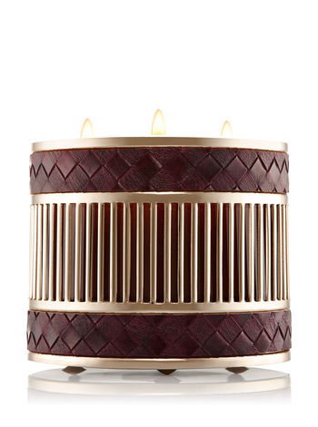 Bath & Body Works Woven Vegan Leather Candle Sleeve