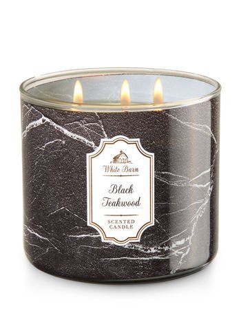 Bath & Body Works Black Teakwood Candle 14.5 oz / 411 g