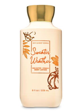 Bath & Body Works Sweater Weather Super Smooth Body Lotion, 8 oz / 236 ml