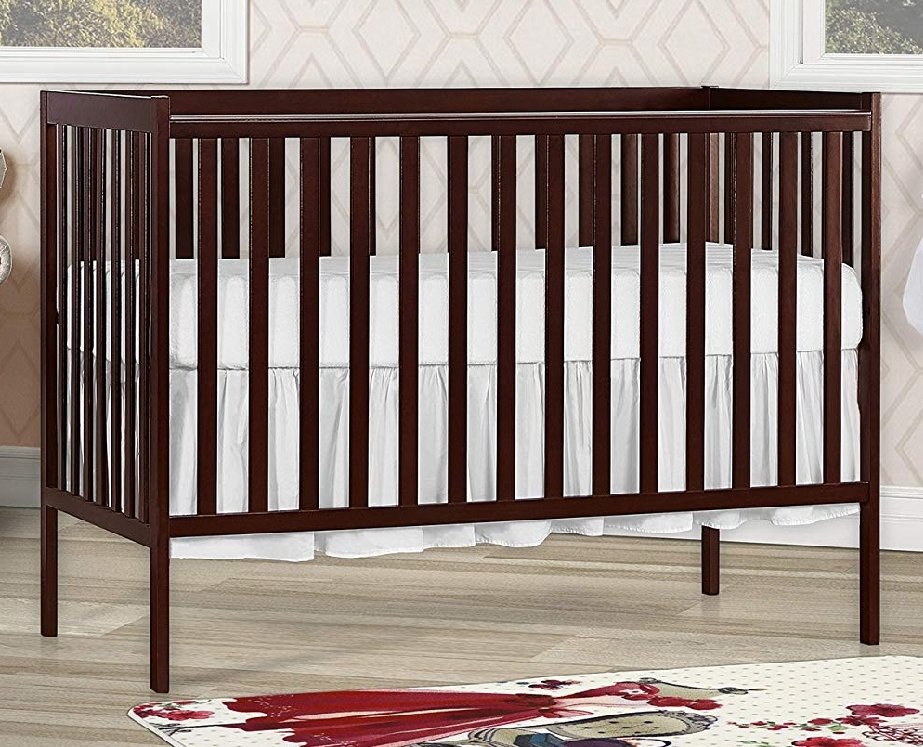 Dream On Me Synergy 5-in-1 Convertible, Crib, Espresso