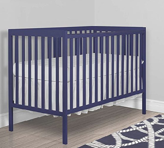 Dream On Me Synergy 5-in-1 Convertible, Crib, Royal Blue