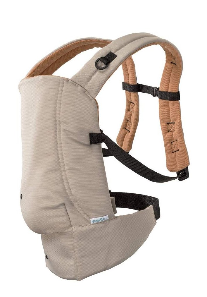 Evenflo Natural Fit Soft Carrier, Khaki Orange