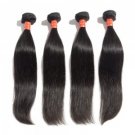 10"-30" 4 Bundles Straight Virgin Malaysian Hair Natural Black 300g 16+16+16+16