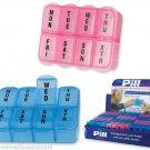 7 Day Weekly Pill Vitamin Medicine Case Travel Organizer Sorter Plastic Box