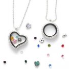 10pc Assorted Wholesale Lot Of Floating Charms For Glass Memory Locket Necklace