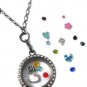 10pc Assorted Wholesale Lot Of Floating Charms For Glass Memory Locket Necklace