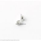 Silver Music Eighth Note Crystal Floating Charm For Our Glass Memory Lockets