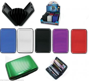 RFID Aluminum Scan Safe Credit Card ID Data Guard Theft Protection Wallet