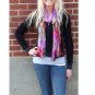 Lavello Designer Scarves Solid Tie Dye Colors Fringe 61 Inches Scarf Wrap Shawl