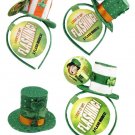 Flashing St. Patrick's Day Light Up Headband Lucky Leps Irish Top Hat Assorted