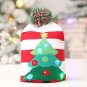 Lotsa Lites LED Flashing Christmas Hat And Matching Scarf Red White With Tree