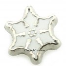 10pc Lot Silver Snowflake Christmas Floating Charm For Glass Memory Locket