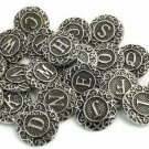 Interchangeable Snap Charm Initial Scroll Design Letter Name ID Alphabet 18mm
