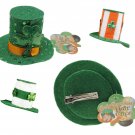 St. Patrick's Day Hair Clip Barrette Lucky Leprechauns Irish Fascinator Top Hat