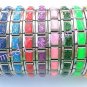 9mm Italian Charm Starter Bracelet Glitter Band Stainless Modular Links Shimmer
