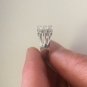Triple Band 18kge White Gold Wedding Engagement Ring Oval & Round Cut CZ's
