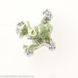 Silver Tone & Green Tree Frog Floating Charm For Glass Memory Lockets