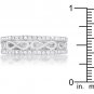 Rema 0.4ct CZ Pave Setting Classic Infinity Symbol Ring With 4mm Wide Band