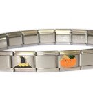 9mm Italian Charm Starter Bracelet Halloween Witch Hat Pumpkin Ghost Charms