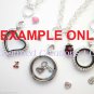 I Love New York NY Heart Floating Charm Silver For Glass Memory Lockets