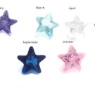 5mm CZ Birthstone Star Shape Floating Charm For Your Glass Custom Memory Lockets
