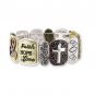 Faith is Forever Stretch Tile Bracelet With Genuine Crystals Religious Church