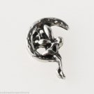Fairy Sitting On Crescent Moon Fantasy Floating Charm For Memory Lockets