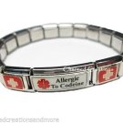 Allergic To Codeine Superlink 9mm Italian Charm Medical Alert Starter Bracelet