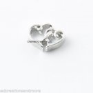 Double Hollow Hearts Linked Love Floating Charm For Glass Memory Locket Necklace