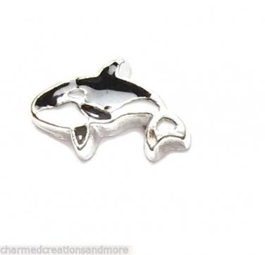 Orca Killer Whale Ocean Sea Floating Charm For Custom Memory Glass Lockets