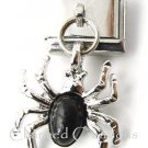 Black Widow Spider Halloween 9mm Italian Charm Stainless Steel Dangle Link
