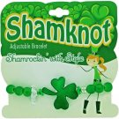 Shamknot Lucky Shamrock Bracelet Adjustable Slipknot St. Patrick's Day Jewelry