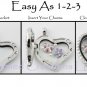 Mom Silver Tone Heart Love Floating Charm For Glass Memory Locket Necklaces
