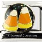 Halloween Candy Corn With Glitter 9mm Italian Charm Stainless Steel Modular Link