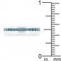 March Birthstone Eternity Ring Stackable 3mm Band Made With Swarovski Stones