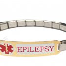 Epilepsy Epileptic 9mm Italian Charm Medical Alert Shiny Starter Bracelet