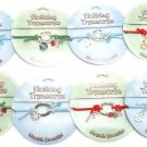 Christmas Stretch Bracelets Charms Santa Snowflake Snowman Rudolph Candycane