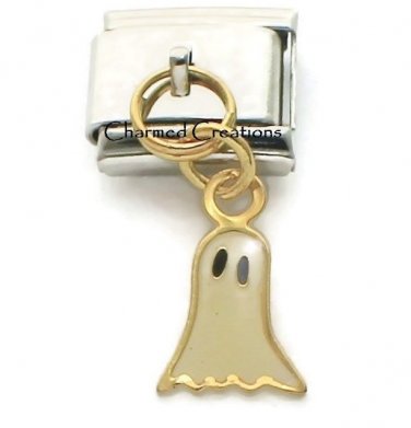 Halloween Ghost Dangle Charm For 9mm Italian Charm Bracelets Modular Link
