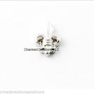 Silver Tone Fleur De Lis Royal Floating Charm For Glass Memory Locket
