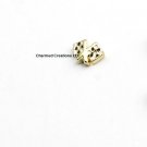 Gold Tone Checker Moto Cross Racing Flag Floating Charm For Glass Lockets