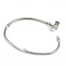 USA European Starter Bracelet For Core Beads Sizes 7, 8, 9 Inch Snake Chains