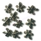 10pc Hair Stylist Comb Scissors Floating Charm For Glass Memory Locket Necklace