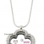 I Love My Family Red Heart Kids Floating Charm For Glass Memory Lockets