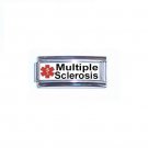 Multiple Sclerosis MS Medical Alert 9mm Italian Charm Superlink For ID Bracelet